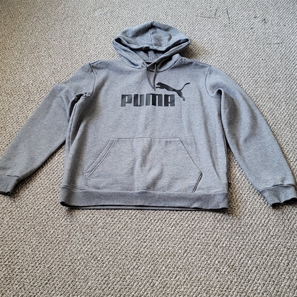 Puma gray hoodie size M - Picture 3 of 6